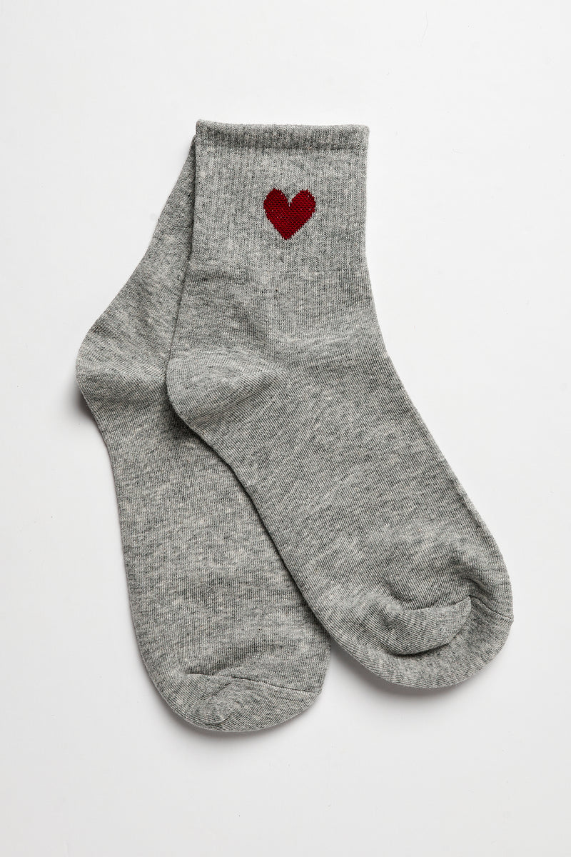 Single Heart Socks - 0099