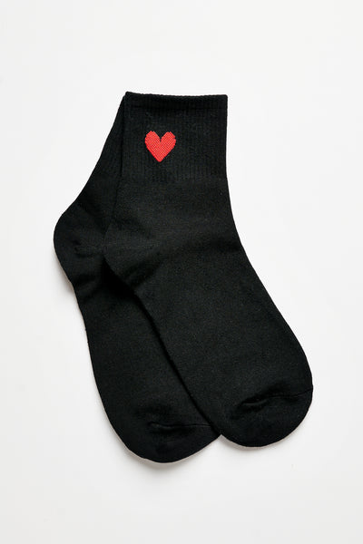 Single Heart Socks - 0099