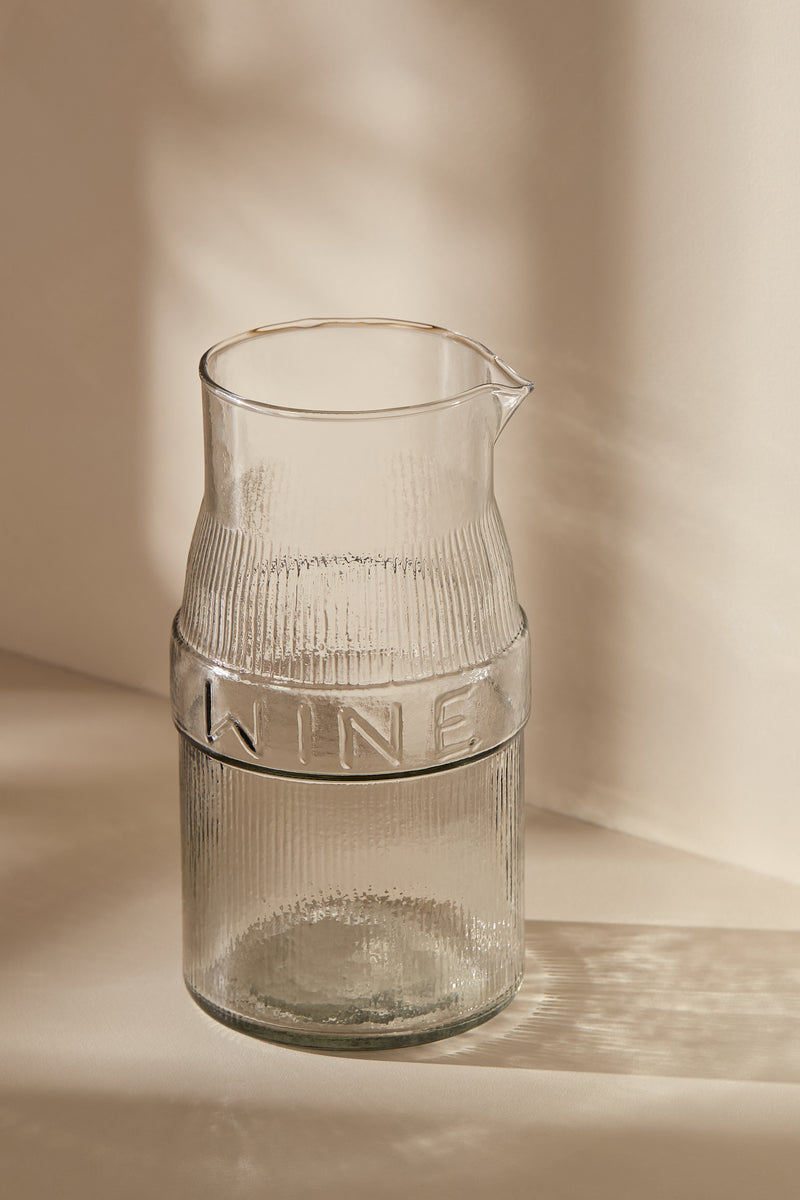 Pichet en verre texturé - MA0205
