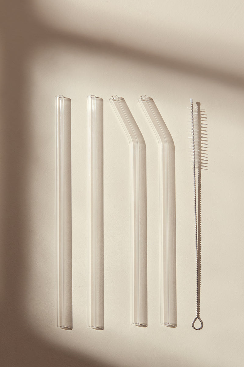 Ensemble de pailles en verre - MA0227