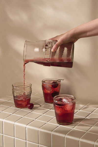 Pichet en verre texturé - MA0205