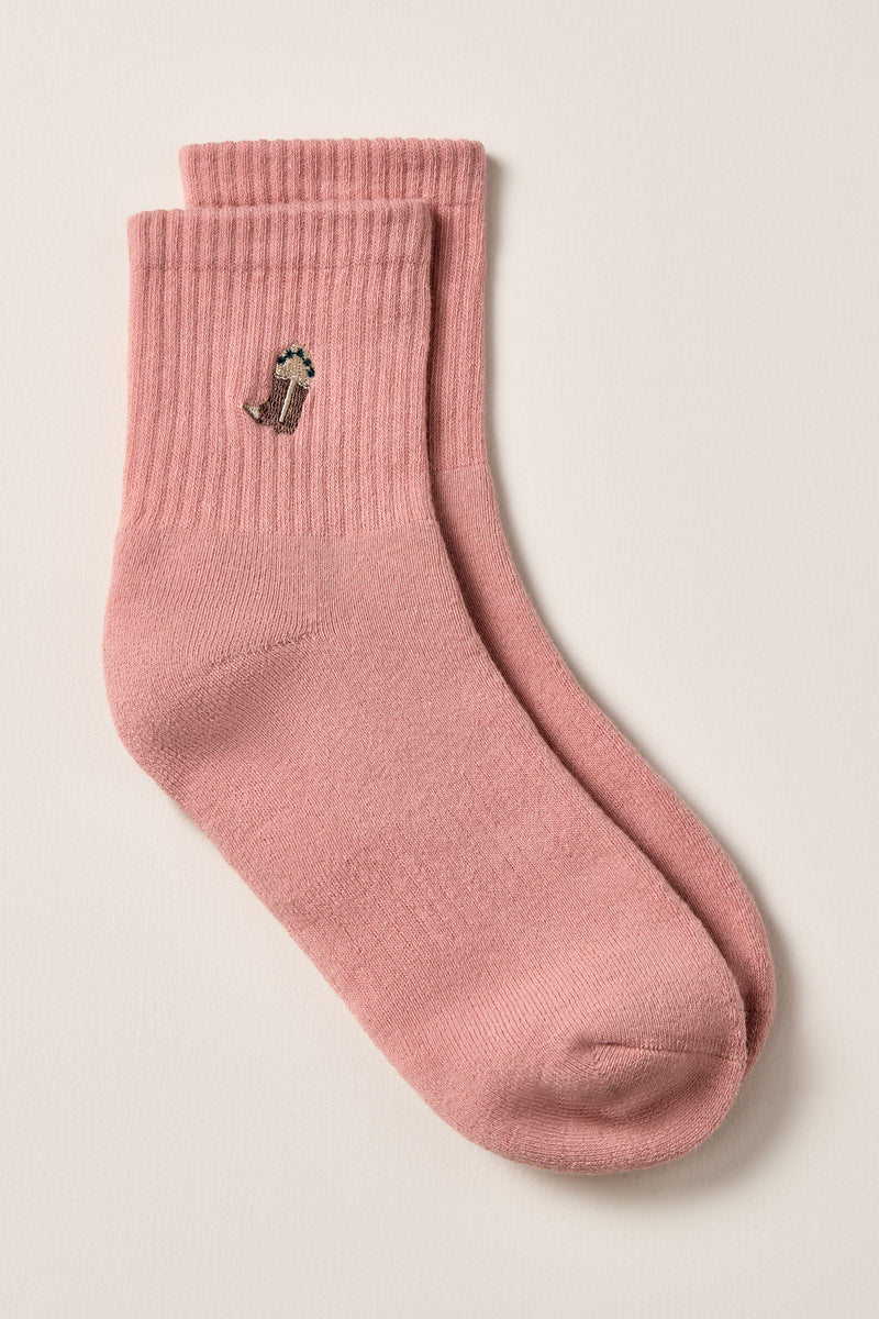 Cowboy Boot Embroidery Socks - A0270