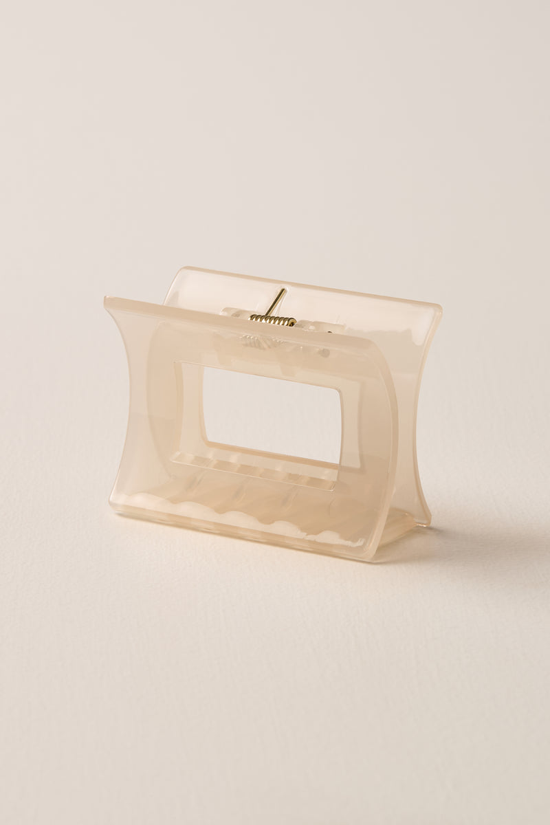 Square Translucent Hair Clip - A0304