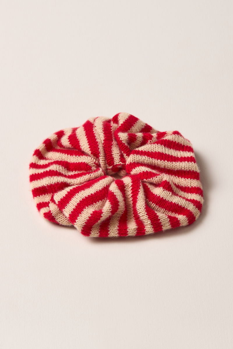 Striped Knit Scrunchie - A0309