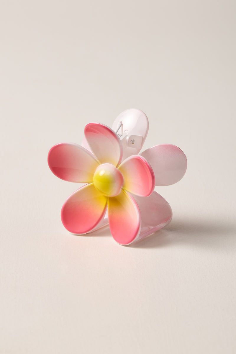 Pince à cheveux fleur colorée - A0319