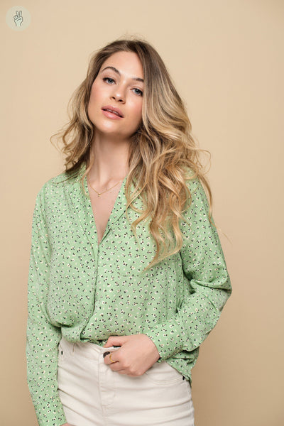 Chemise AZ040 (Seconde Main)-Recurate-Vert pâle-L-848ef7a6-752e-410e-ba13-df3a341e5654-WOMANCE