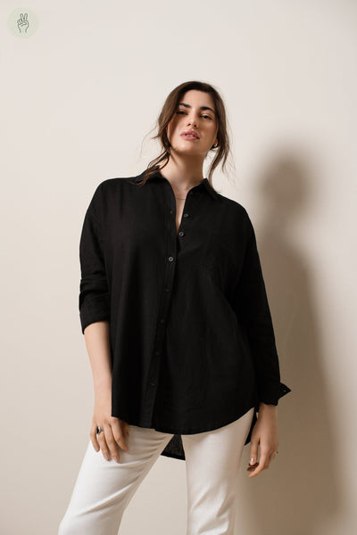 Chemise à manches longues - Bali (Seconde Main)-Recurate-Noir-S-a5ac769b-f8c1-446b-8221-7196cdb38ff9-WOMANCE