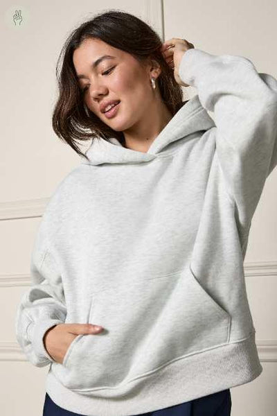 Chandail à capuchon oversized - 9113 (Seconde Main)-Chandail - Seconde main-Trove-Gris-S-b0724c85-a091-4229-bf3c-03194fd22dbe-WOMANCE