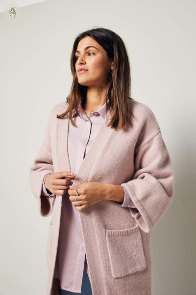 Cardigan 8001 (Seconde Main)-Recurate-Rose pâle-M-f2151f78-8a48-4c84-a802-3fa101a5eef3-WOMANCE