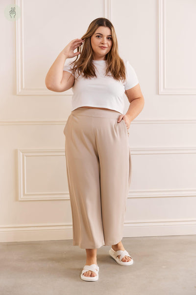 Pantalon style palazzo fluide - 5068 (Seconde Main)-Pantalon - Seconde main-Trove-Gris-L-032dd27e-d0ba-470d-ad79-113509fe9a30-WOMANCE