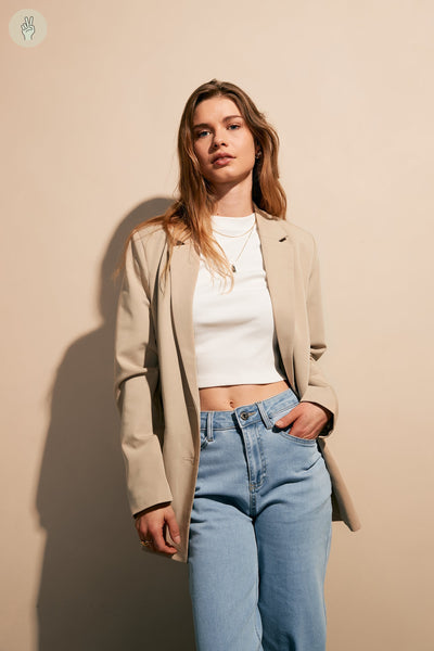 Veston oversized à double boutons - 3019 (Seconde Main)-Recurate-Beige-L/XL-8fa12ee4-a1a6-466a-aa12-9794ecddef1c-WOMANCE