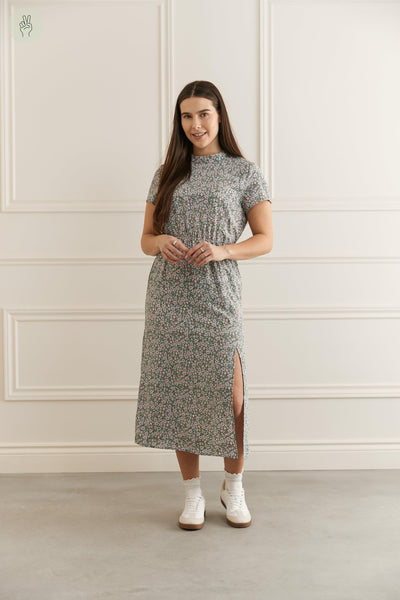 Robe encolure montante - 2132 (Seconde Main)-Robe - Seconde main-Trove-Vert-XS-b3c54b5b-aff8-479e-a54e-3b2aaa9f3abf-WOMANCE