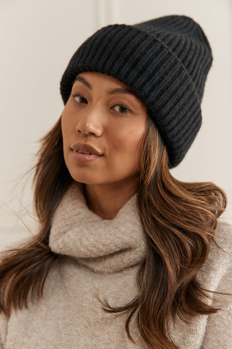 Ribbed Knit Beanie - A0141