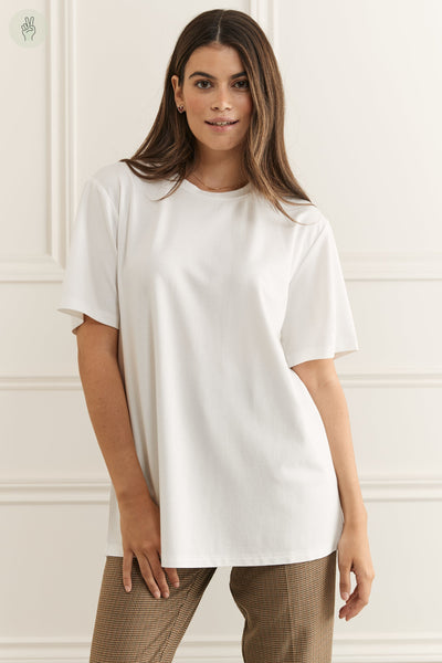 Oversized T-shirt - 9050 (Seconde Main)-Recurate-Crème-S/M-d74dca8e-cb48-4aaf-b84f-2da9fef9f53e-WOMANCE