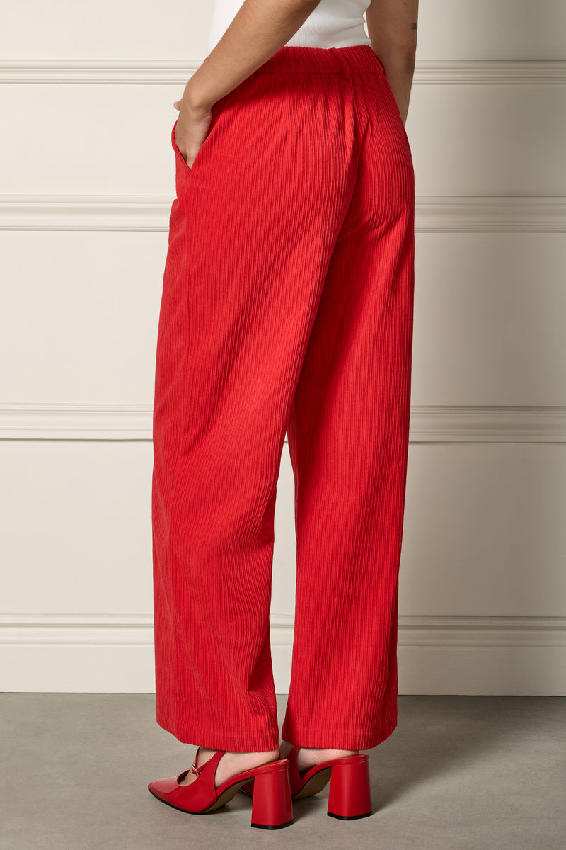 Pleated Corduroy Pants - 5107