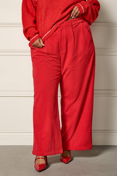 Pleated Corduroy Pants - 5107