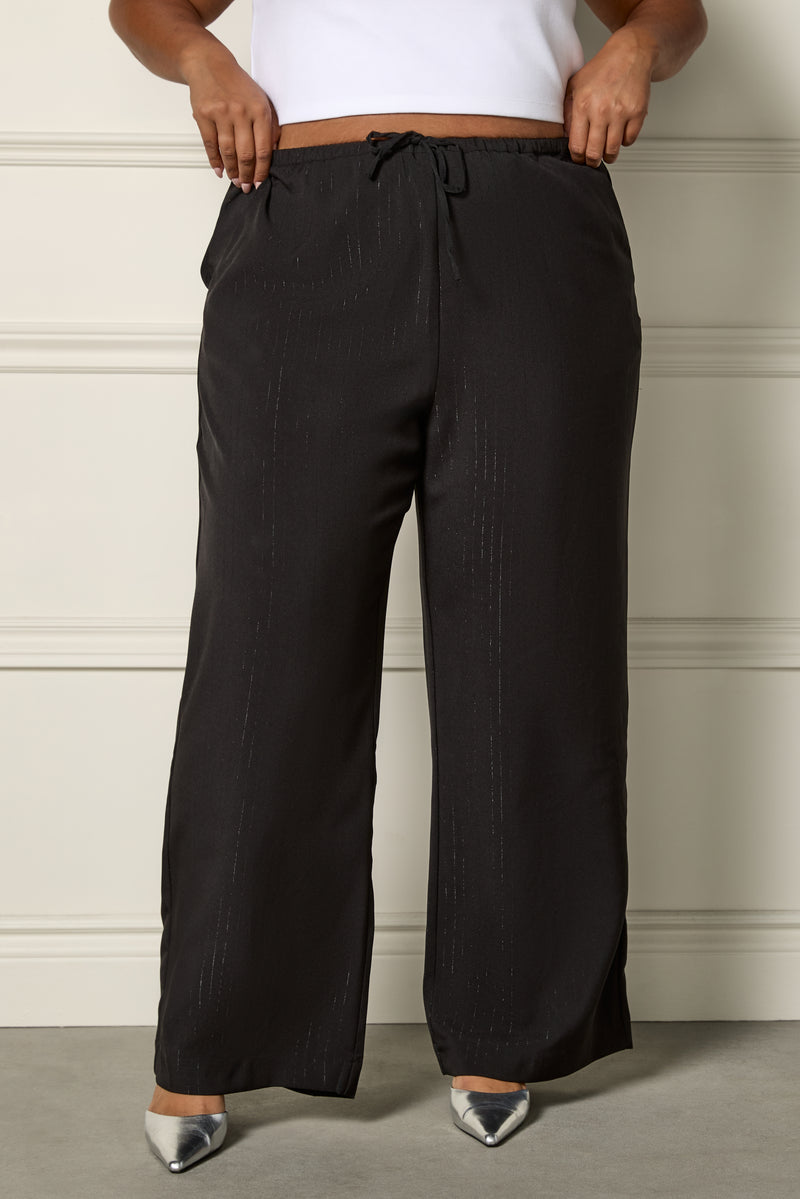 Shiny Pinstripe Pants - 5126