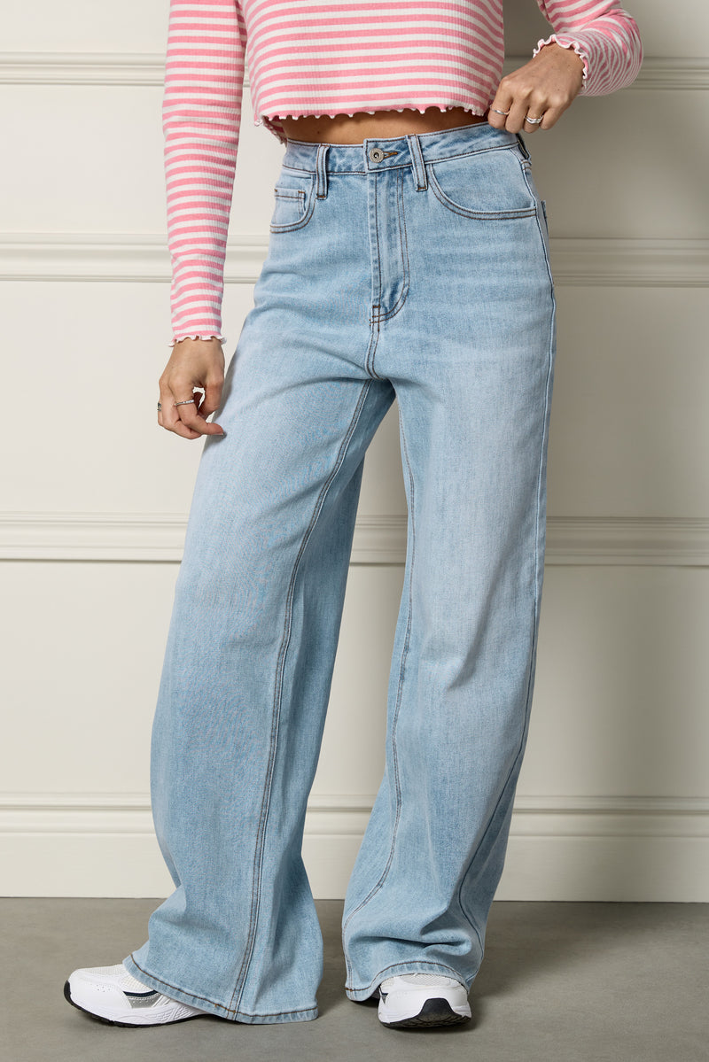 Jeans taille haute - 7041