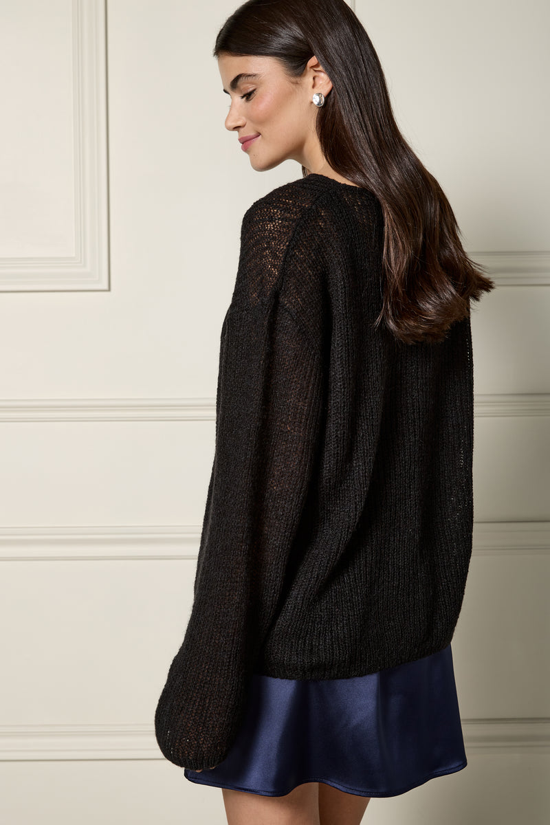 Sheer Knit Sweater - 8118