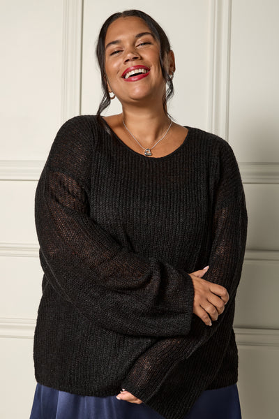 Sheer Knit Sweater - 8118