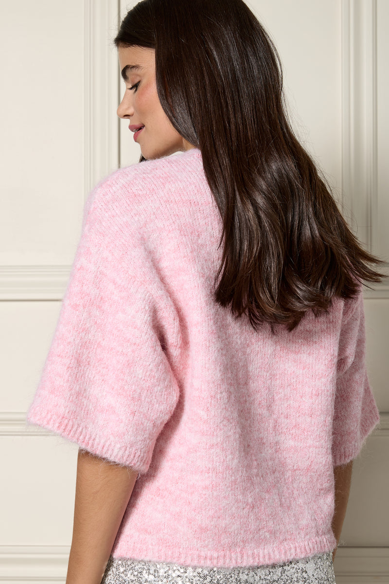 Heather Knit Cardigan - 8146