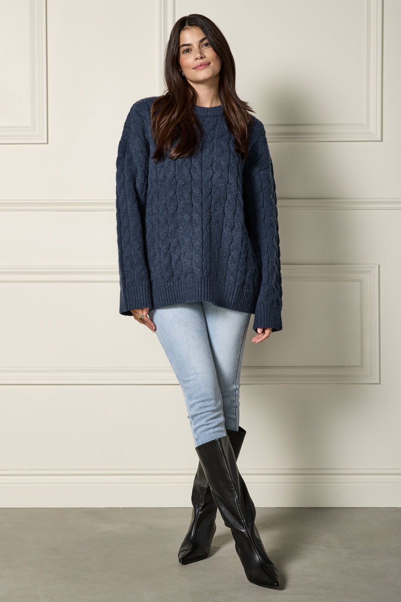 Cable Knit Sweater - 8149