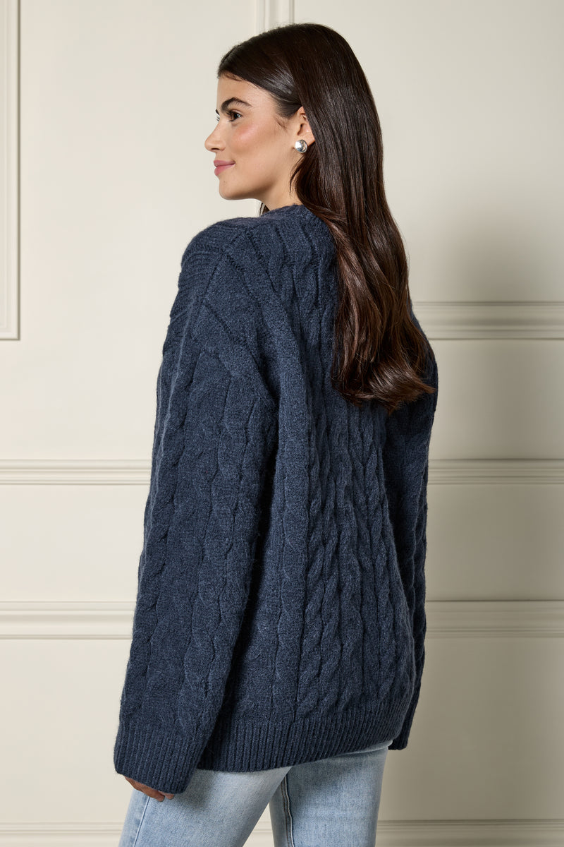 Cable Knit Sweater - 8149