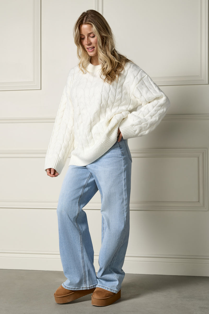 Jeans taille haute - 7041