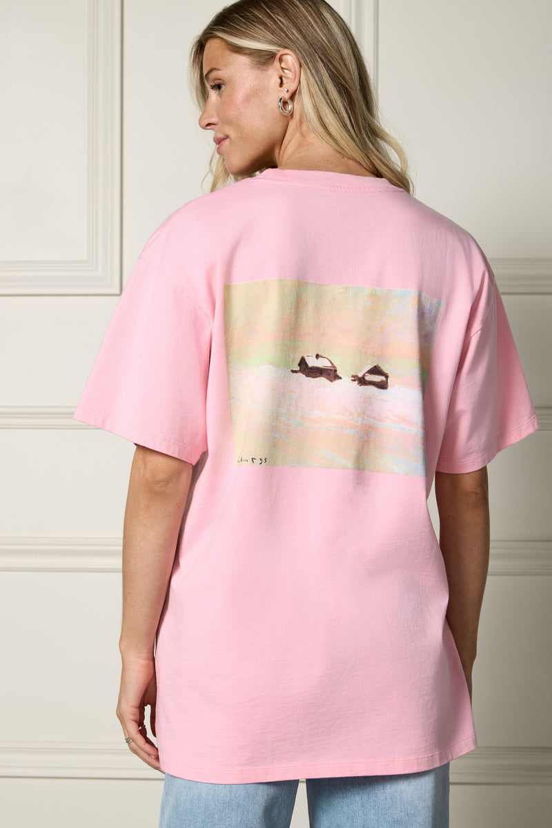 T-shirt ample imprimé - 9101