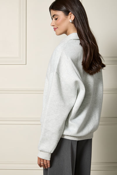 Chandail ample à col polo - 9116