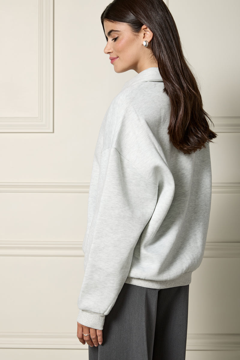 Chandail ample à col polo - 9116