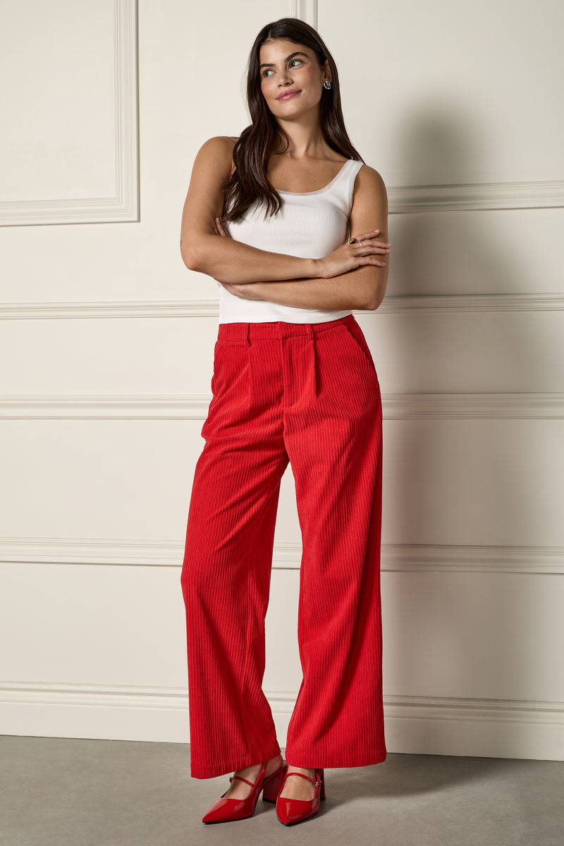 Ribbed Tank Top with Mesh Trimmed Neckline - 9170