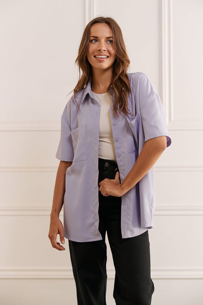 Chemise ample à manches courtes - 4047 (Seconde Main)-Recurate-Lilas-M-50520015-a063-4de2-b6c8-e802a0244dfa-WOMANCE