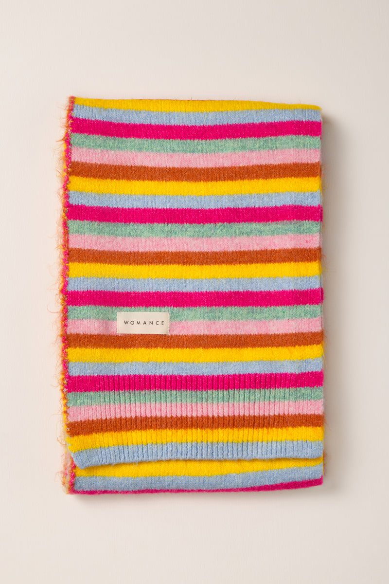 Foulard chiné à rebord côtelé - A0273