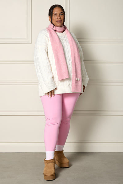 Foulard chiné à rebord côtelé - A0273