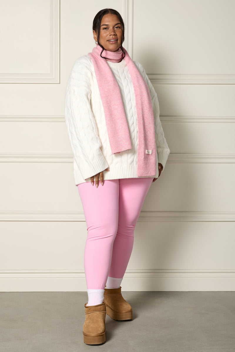 Foulard chiné à rebord côtelé - A0273