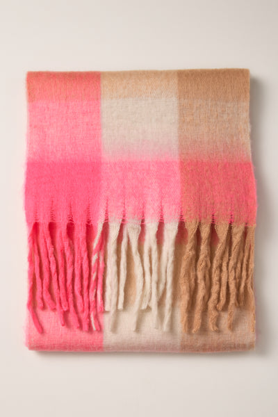 Foulard large à carreaux - A0275