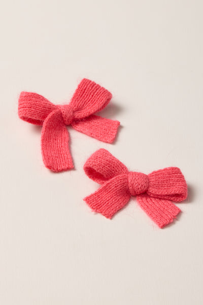 Ensemble de barrettes en tricot côtelé - A0312