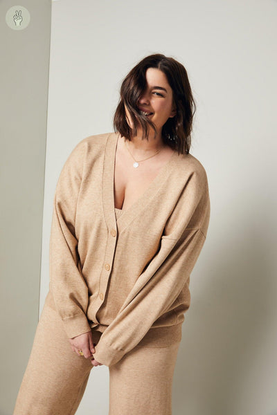 Cardigan de détente 8027 (Seconde Main)-Cardigan-Trove-Beige-XS-334e29c1-b8c5-4569-81f7-c74ccd99da77-WOMANCE