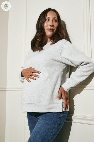 Crewneck maternité - MO0018 (Seconde Main)-Chandail-Trove-Cendré-XL-535fc44c-4c34-443b-b203-f904f2c89cf5-WOMANCE