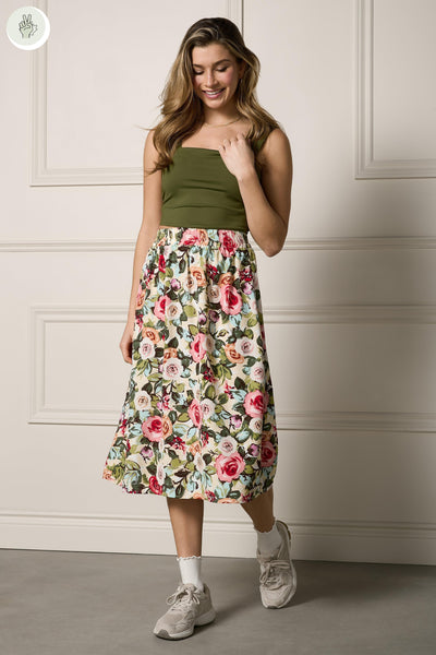 Jupe mi-longue fluide - 6019 (Seconde Main)-Jupe - Seconde main-Trove-Blanc cassé-M-5aa8fda7-33c5-41b7-aa36-c4ef74fb1fcd-WOMANCE