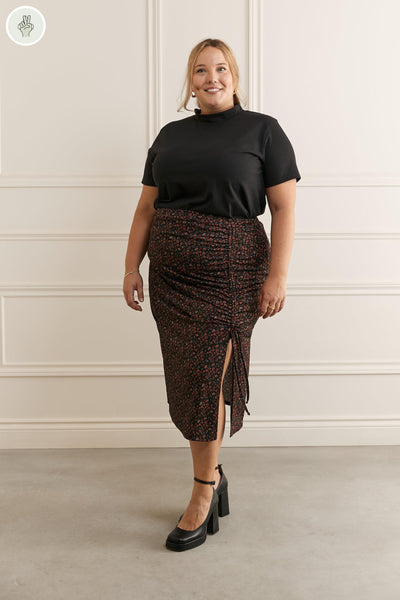 Jupe midi avec fente ajustable - 6030 (Seconde Main)-Jupe - Seconde main-Trove-Noir-XL-cfe6e740-dd67-4135-b131-72239ddbd535-WOMANCE