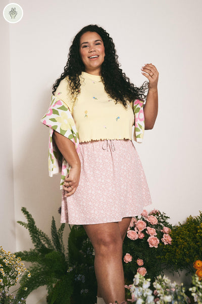 Jupe courte taille élastique - 6055 (Seconde Main)-Jupe - Seconde main-Trove-Rose pâle-2X-fb5eb973-a1a7-4052-bd95-0de41ef7aed8-WOMANCE