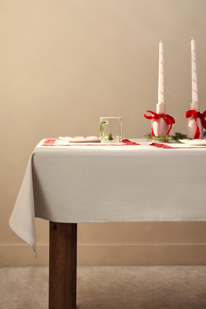 Greige Tablecloth - MA0173