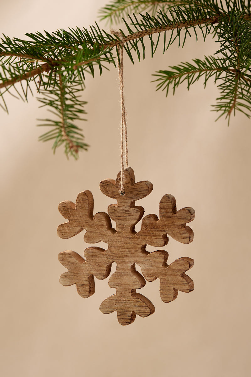Wooden Snowflake Ornament - MA0212