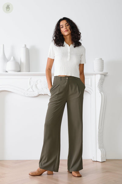 Pantalon 5039 (Seconde Main)-Pantalon - Seconde main-Trove-Kaki-XS-567edfba-21e2-4617-876e-2d07b2bfb34d-WOMANCE