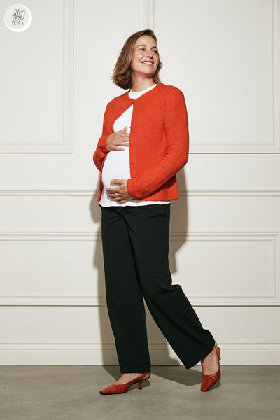 Pantalon jambe droite maternité - MO006 (Seconde Main)-Pantalon-Trove-Noir-S-72ea330c-5b25-489d-bc38-7930c2b20b49-WOMANCE