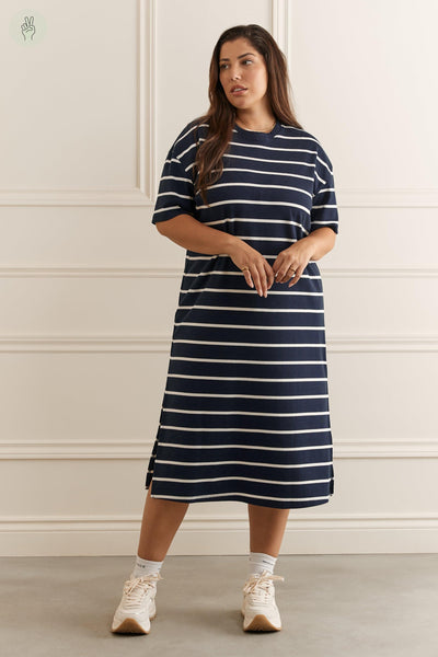 Robe longue en rib - 2164 (Seconde Main)-Robe - Seconde main-Trove-Marine-XS-65cd6a69-7d84-4a87-83b2-5dfcc857a66c-WOMANCE