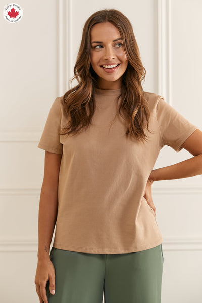  KECKS Women's Shirts Women's Tops Shirts for Women Guipure Lace  Ruffle Trim Tee (Size : Small) : Clothing, Shoes & Jewelry