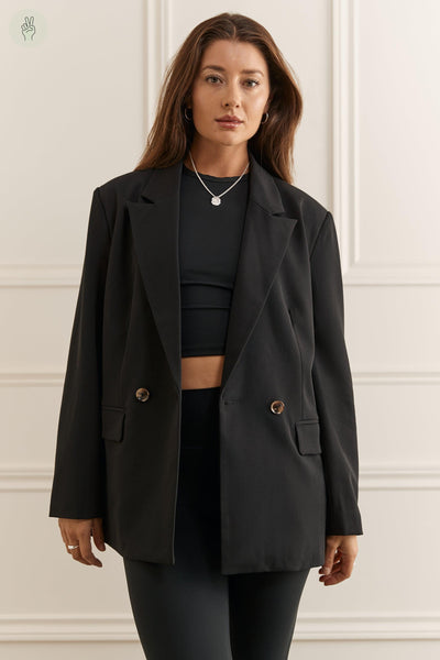 Veston classique - 3024 (Seconde Main)-Vestes et vestons-Trove-Noir-S/M-125266e4-ea05-447a-bccb-e272d1d0b24e-WOMANCE